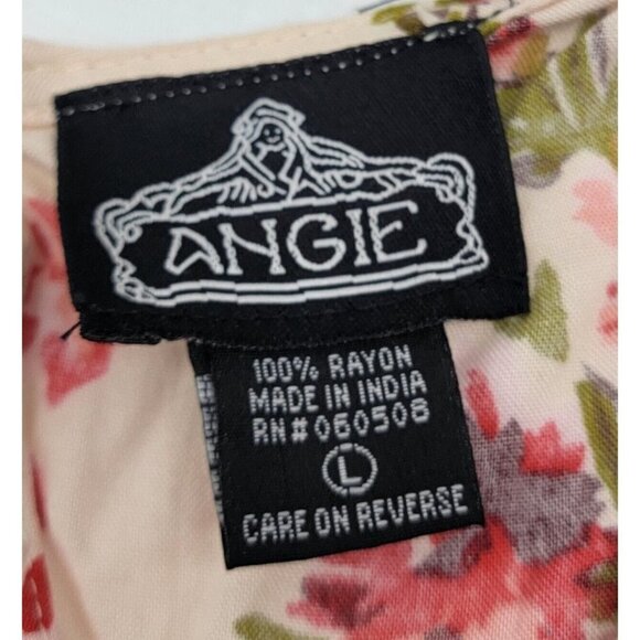 Angie Dress Women Large Flare Short Sleeve Tie Back Floral Print Romper Open - Picture 6 of 11